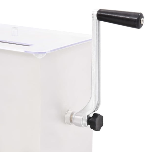 Manual Meat Mixer With Lid Silver Stainless Steel Image 5