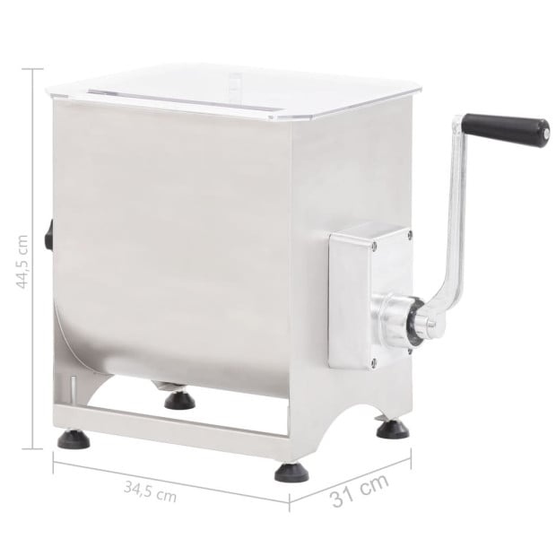 Meat Mixer With Gear Box Silver Stainless Steel Image 7