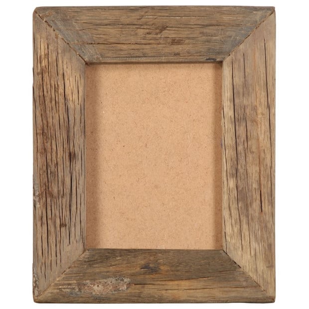 Photo Frames 2 Pcs 23x28 Cm Solid Reclaimed Wood And Glass Image 2