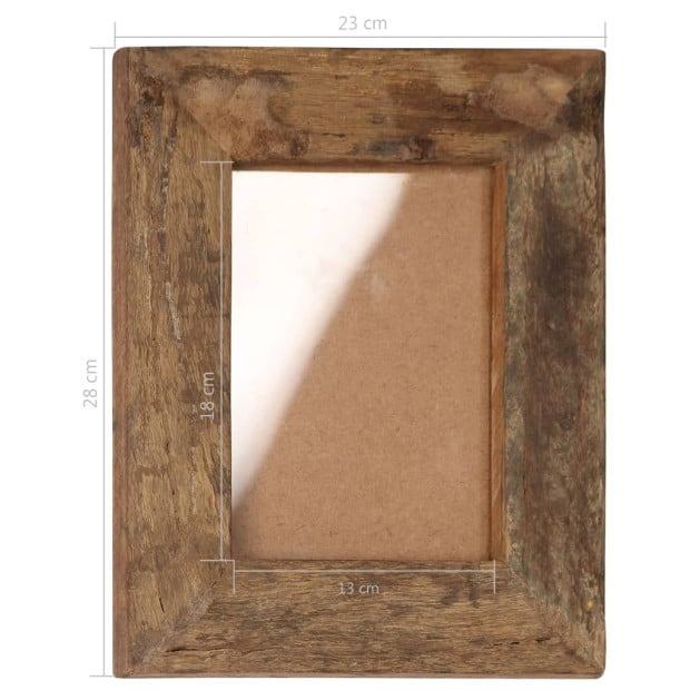 Photo Frames 2 Pcs 23x28 Cm Solid Reclaimed Wood And Glass Image 7