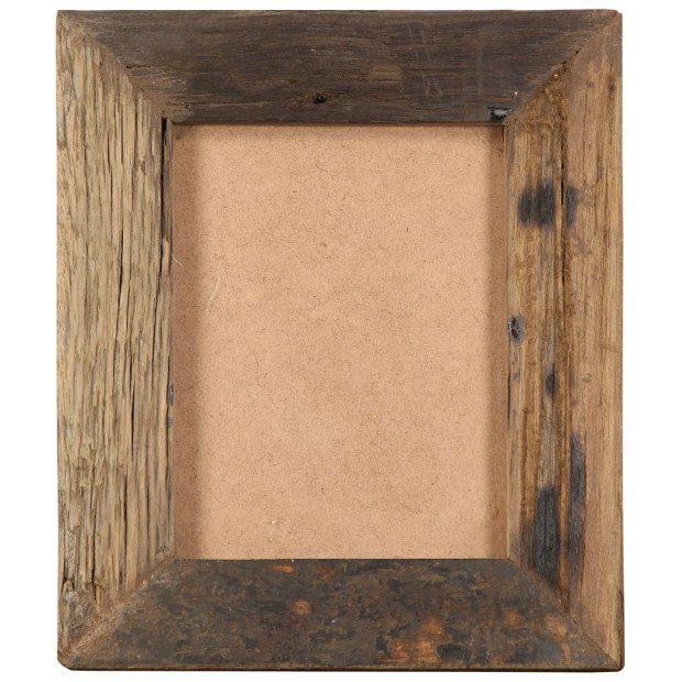 Photo Frames 2 Pcs 25x30 Cm Solid Reclaimed Wood And Glass Image 2