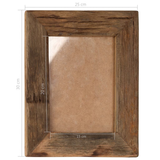 Photo Frames 2 Pcs 25x30 Cm Solid Reclaimed Wood And Glass Image 7