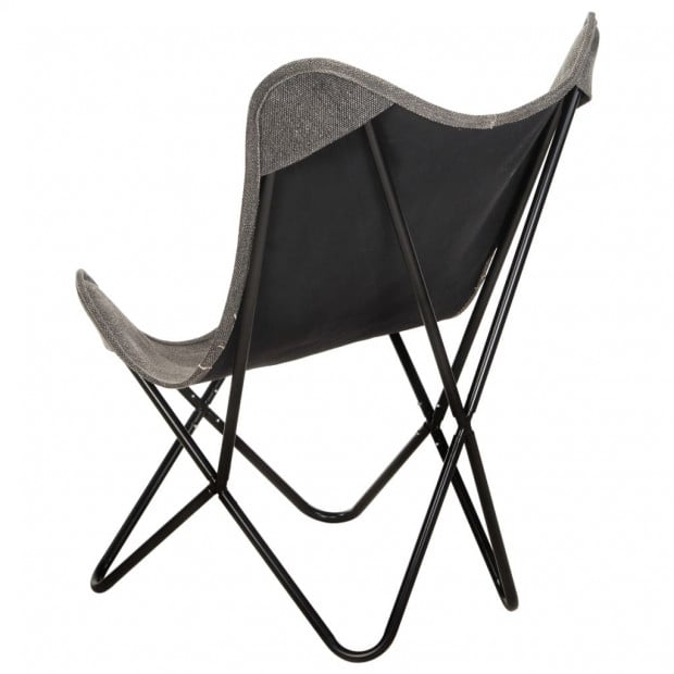 Butterfly Chair Anthracite Canvas Image 4