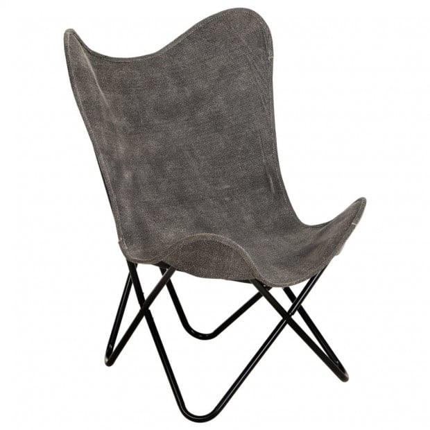 Butterfly Chair Anthracite Canvas Image 9