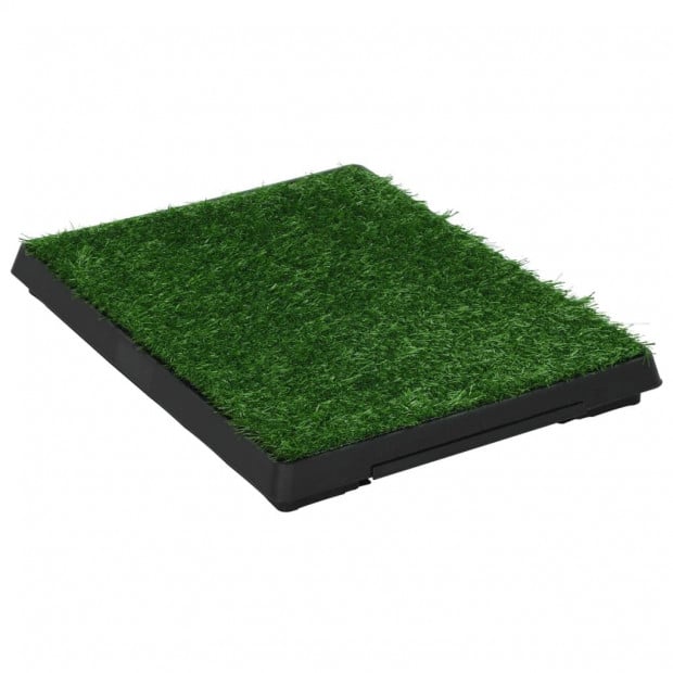 Pet Toilets 2 Pieces With Tray And Artificial Turf Green 63x50x7 Cm Wc Image 3