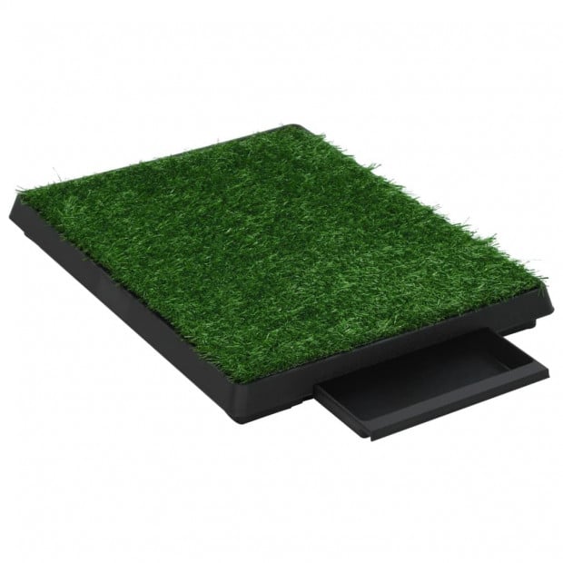 Pet Toilets 2 Pieces With Tray And Artificial Turf Green 63x50x7 Cm Wc Image 5