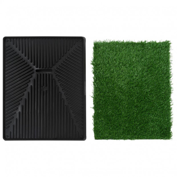 Pet Toilets 2 Pieces With Tray And Artificial Turf Green 63x50x7 Cm Wc Image 6