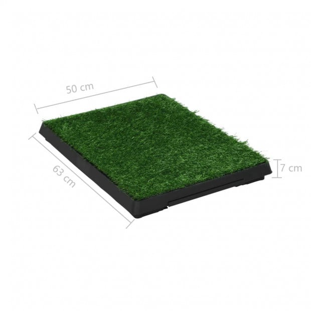 Pet Toilets 2 Pieces With Tray And Artificial Turf Green 63x50x7 Cm Wc Image 8