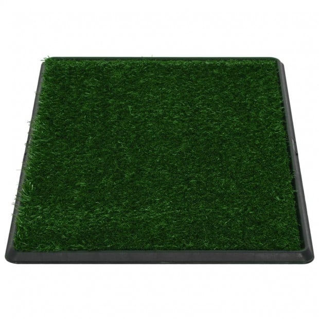 Pet Toilet With Tray And Artificial Turf Green 76x51x3 Cm Wc Image 5