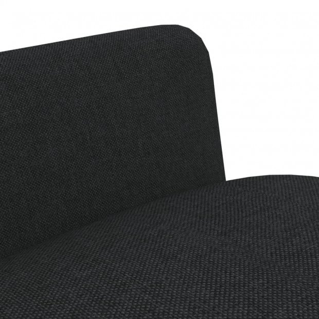 Dining Chairs 2 Pcs Black Fabric Image 6