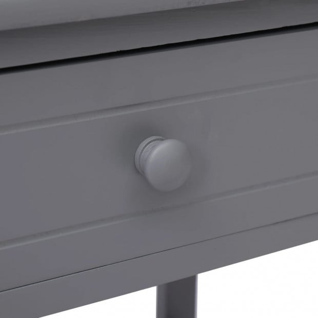 Nightstands 2 Pcs Grey 40x29x42 Cm Paulownia Wood Image 6