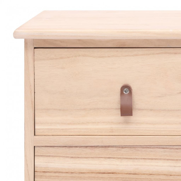 Nightstands 2 Pcs 38x28x45 Cm Paulownia Wood Image 5