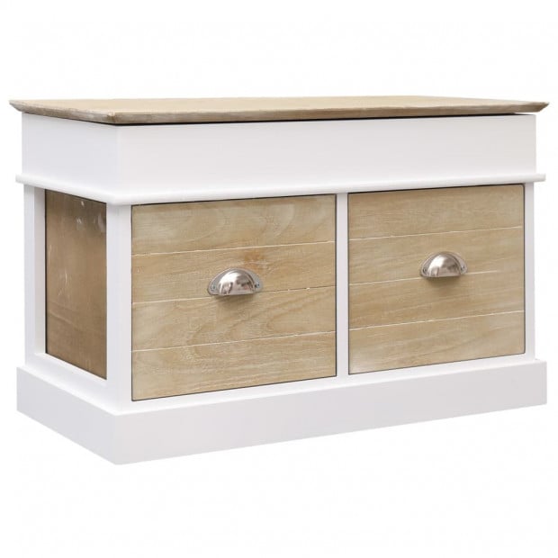 Hall Bench 70x35x45 Cm Paulownia Wood