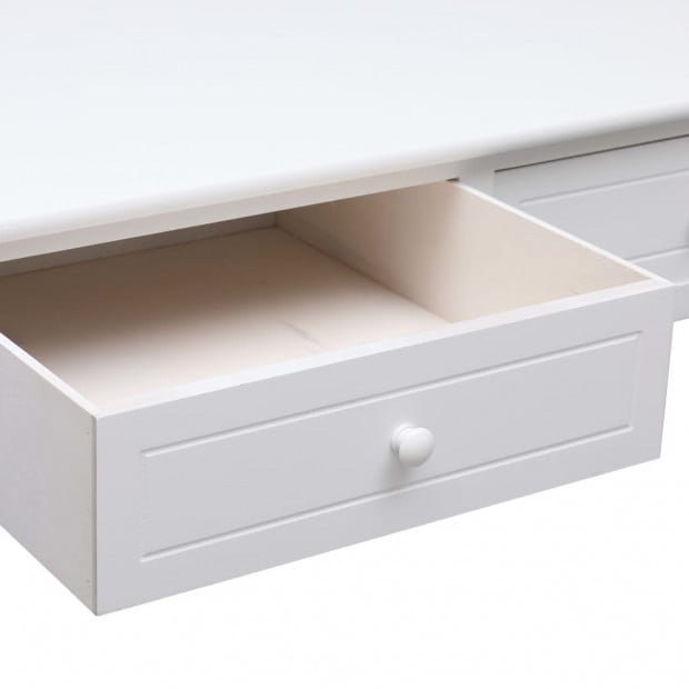 Coffee Table White 100x50x45 Cm Wood Image 6