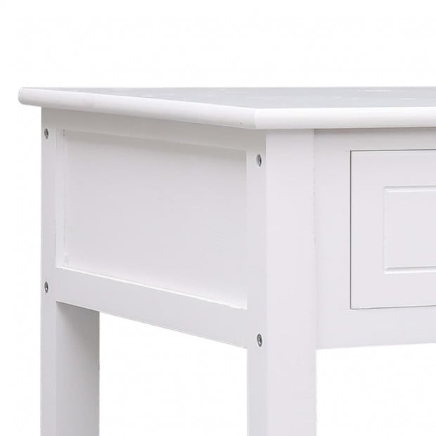 Coffee Table White 100x50x45 Cm Wood Image 7