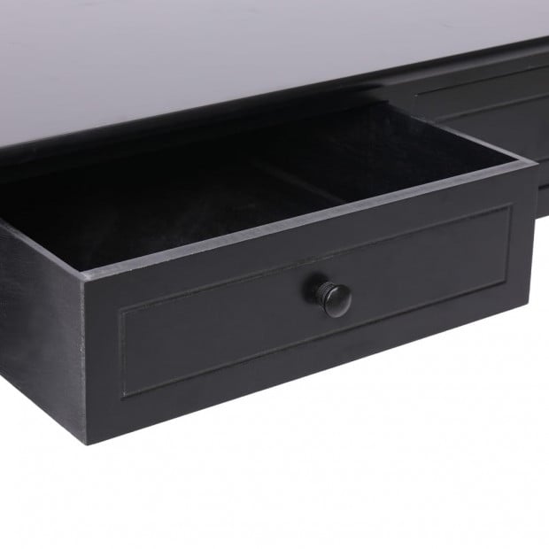 Coffee Table Black 100x50x45 Cm Wood Image 6