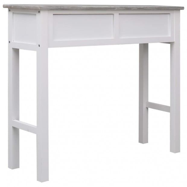 Console Table Grey 90x30x77 Cm Wood Image 5