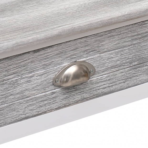 Console Table Grey 90x30x77 Cm Wood Image 7