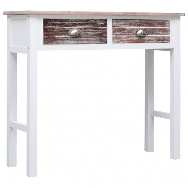 Console Table Brown 90x30x77 Cm Wood Image 2