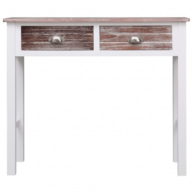 Console Table Brown 90x30x77 Cm Wood Image 4