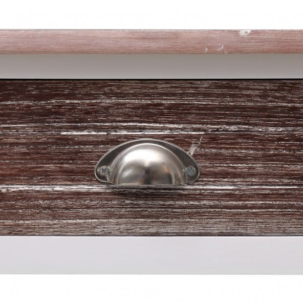Console Table Brown 90x30x77 Cm Wood Image 7