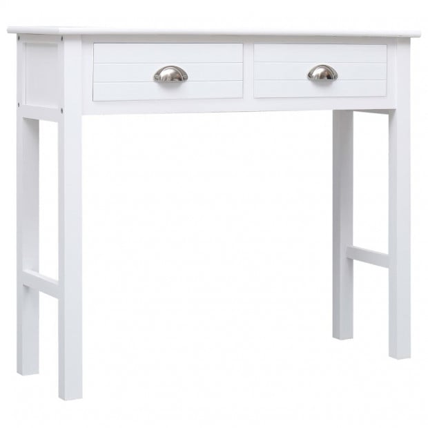 Console Table White 90x30x77 Cm Wood Image 2