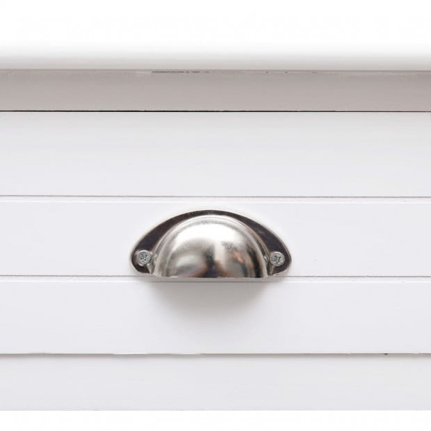 Console Table White 90x30x77 Cm Wood Image 7