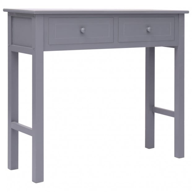 Console Table Grey 90x30x77 Cm Wood Image 2