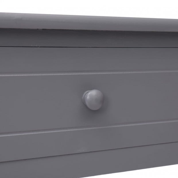 Console Table Grey 90x30x77 Cm Wood Image 7