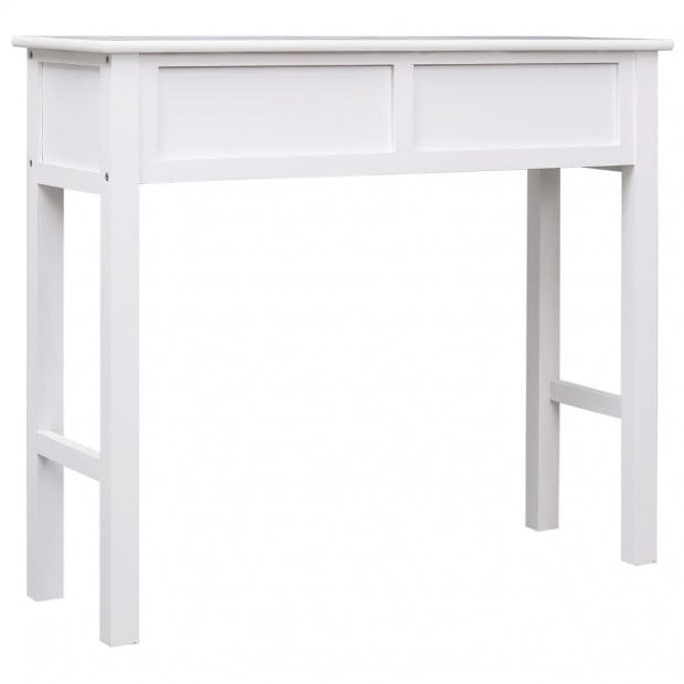 Console Table White 90x30x77 Cm Wood Image 5