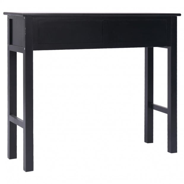 Console Table Black 90x30x77 Cm Wood Image 4