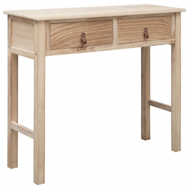 Console Table Natural 90x30x77 Cm Wood