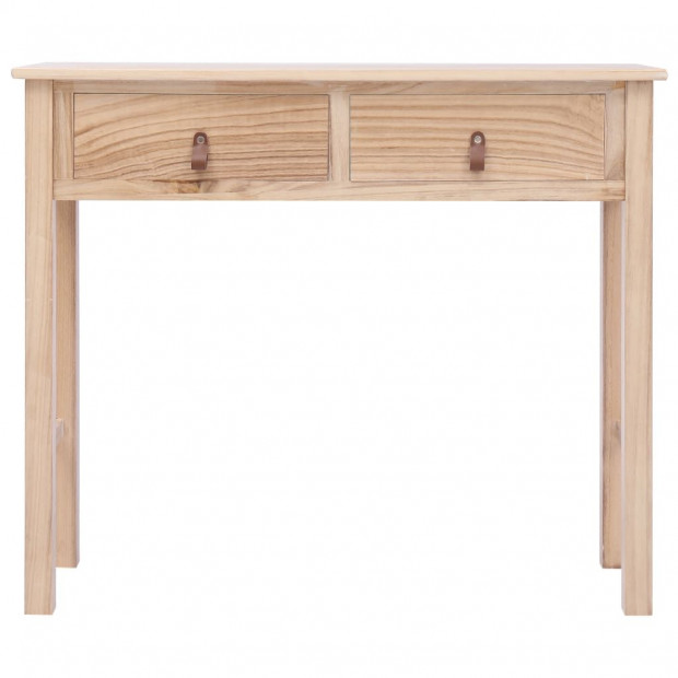 Console Table Natural 90x30x77 Cm Wood Image 3