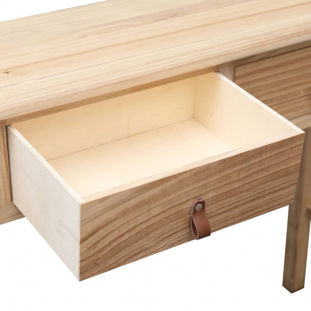 Console Table Natural 90x30x77 Cm Wood Image 5