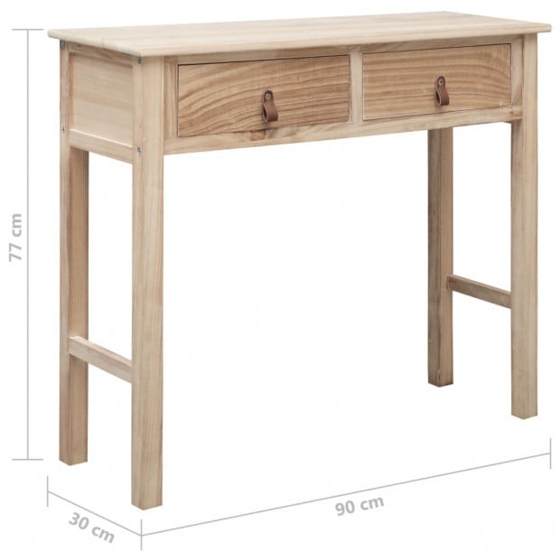 Console Table Natural 90x30x77 Cm Wood Image 8
