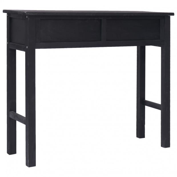 Console Table Black 90x30x77 Cm Wood Image 4