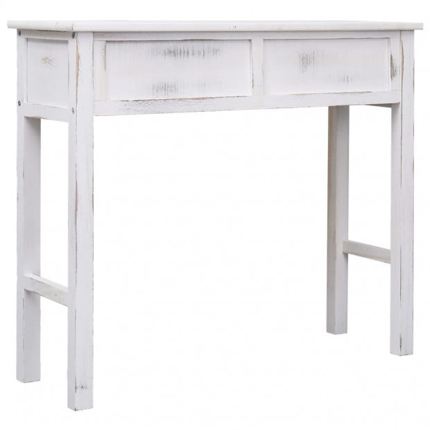 Console Table Antique White 90x30x77 Cm Wood Image 5