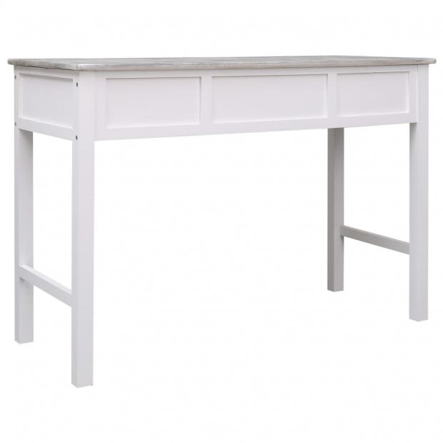 Writing Desk 110x45x76 Cm Wood Grey Image 5