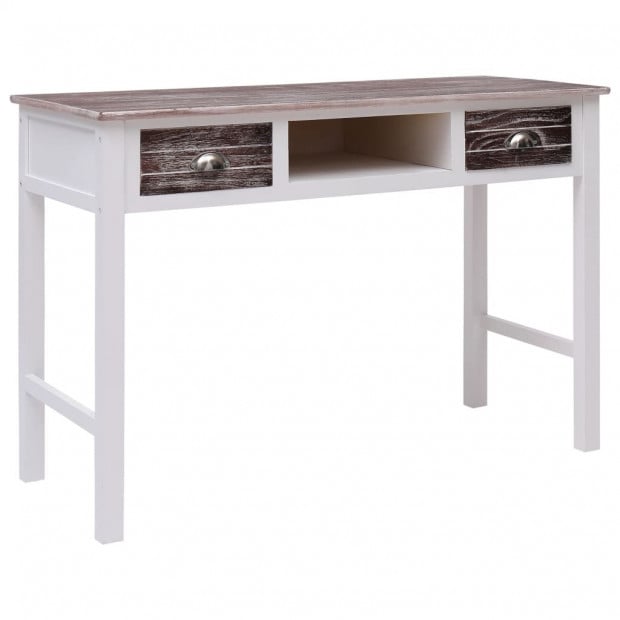 Writing Desk Brown 110x45x76 Cm Wood