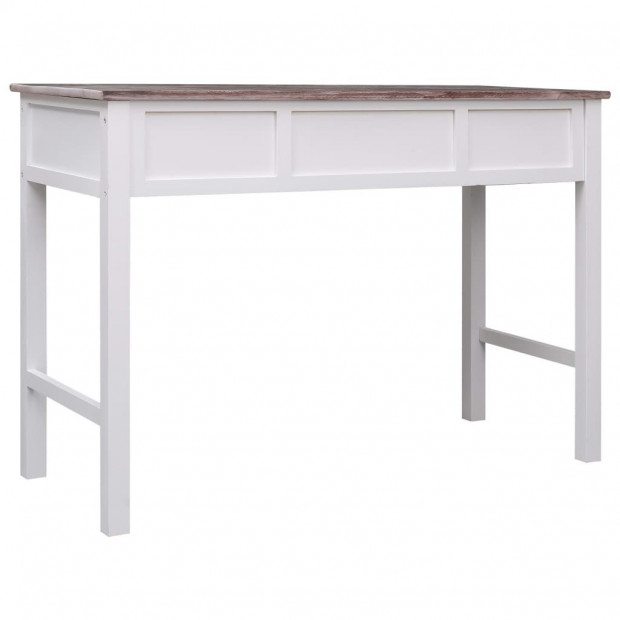 Writing Desk Brown 110x45x76 Cm Wood Image 4
