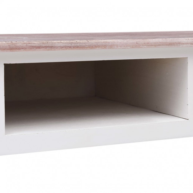 Writing Desk Brown 110x45x76 Cm Wood Image 6