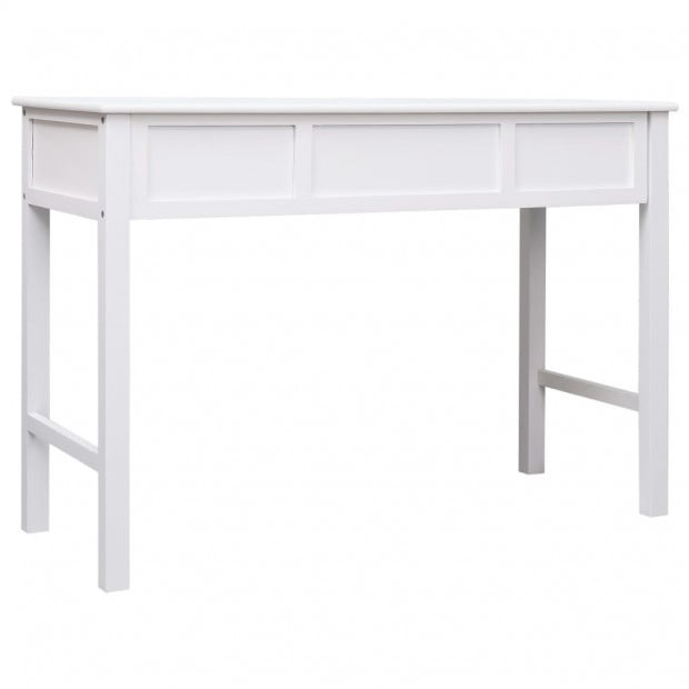 Writing Desk White 110x45x76 Cm Wood Image 5