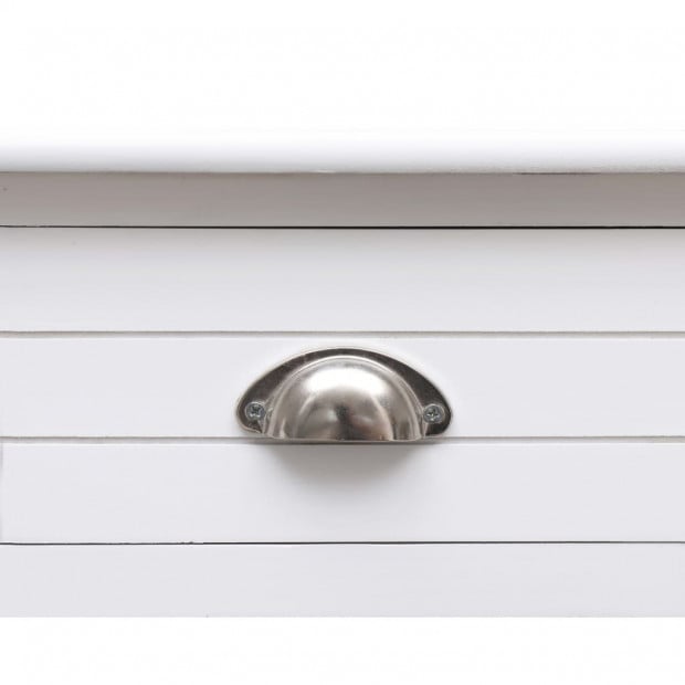 Writing Desk White 110x45x76 Cm Wood Image 7