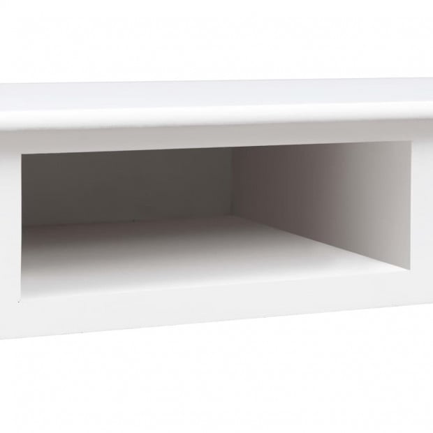 Writing Desk White 110x45x76 Cm Wood Image 8