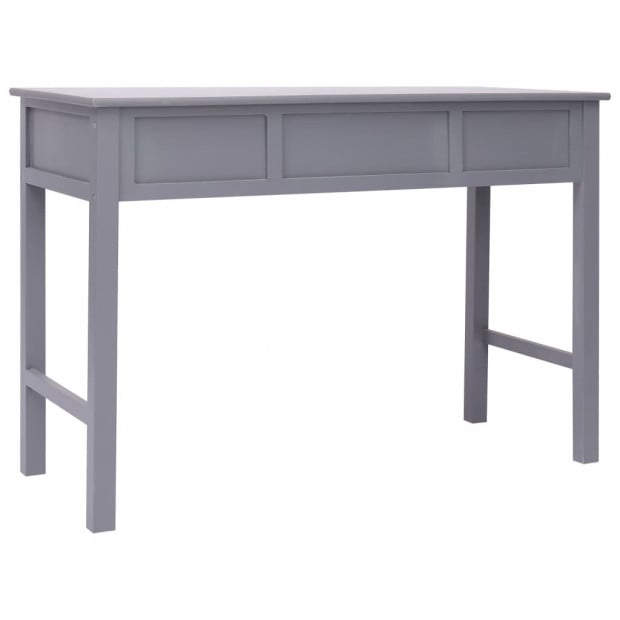 Writing Desk Grey 110x45x76 Cm Wood Image 4