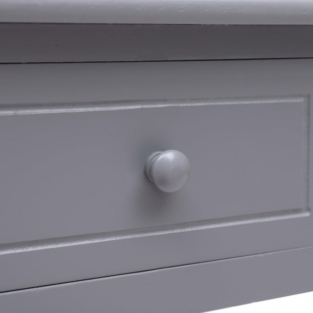 Writing Desk Grey 110x45x76 Cm Wood Image 6