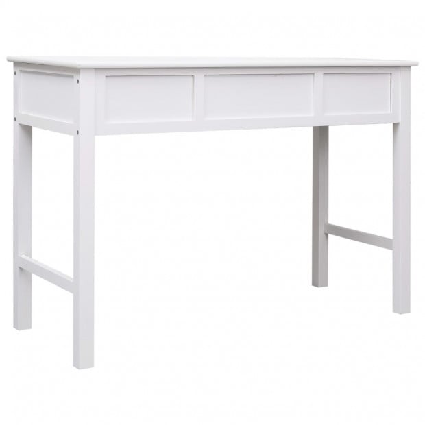Writing Desk White 110x45x76 Cm Wood Image 5