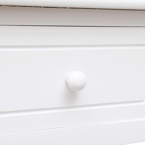 Writing Desk White 110x45x76 Cm Wood Image 7