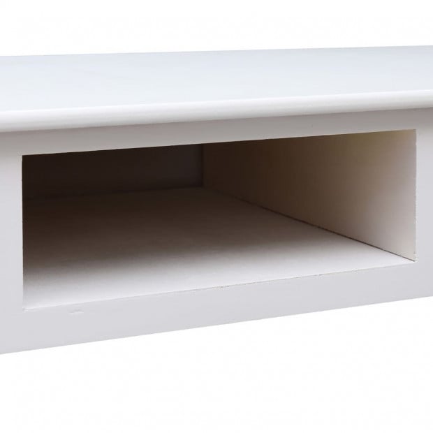 Writing Desk White 110x45x76 Cm Wood Image 8