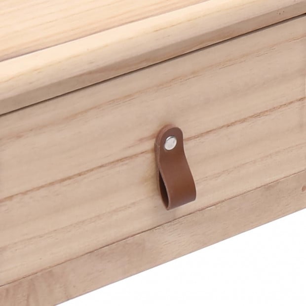 Writing Desk Natural 110x45x76 Cm Wood Image 6